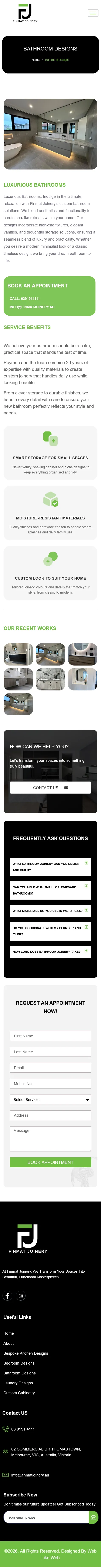 Mobile Bathroom Design